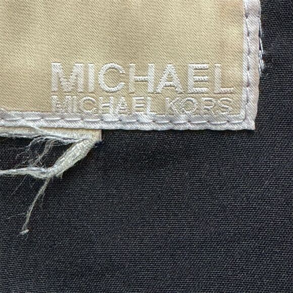 Michael Kors Black Hooded Trench Coat Women's Size 2X - Picture 3 of 14